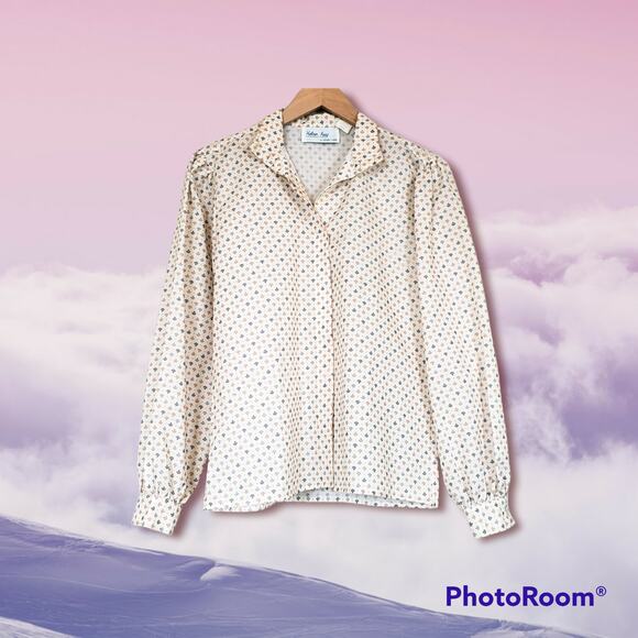 Helen Kay for Lucky Tops Button Front Top Blouse Vintage Women's Small - Picture 10 of 10